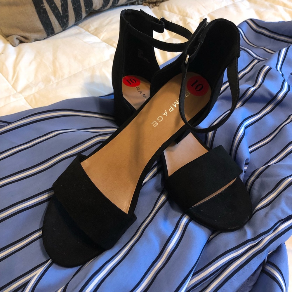 Rampage Suede Block Heels